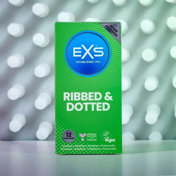 EXS - Preservativo texturizado com pontos e relevos - 12 unidades