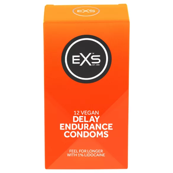 EXS - preservativo retardante - látex - caixa com 12 unidades