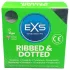 EXS - Preservativo texturizado com pontos e nervuras - 3 unidades