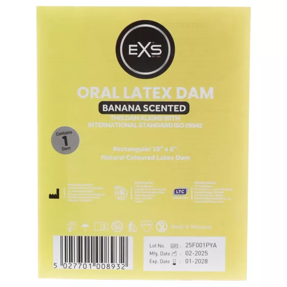 EXS - lenço oral seguro - sabor banana