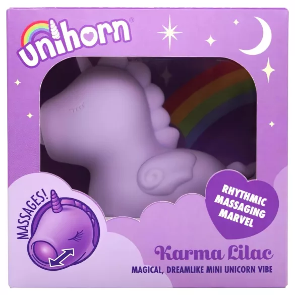 Unihorn Karma - vibrador clitóris recarregável unicórnio - silicone lilás