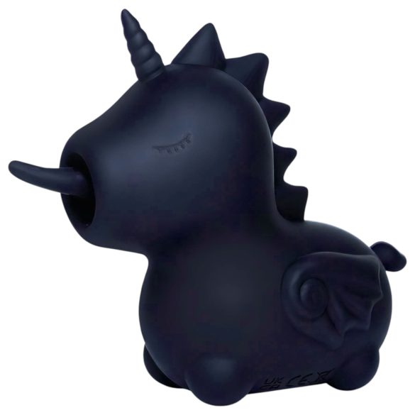 Unihorn Wild Spirit - estimulador de clitóris preto recarregável
