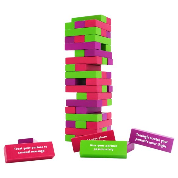 Jenga do Prazer - Torre de Sedução (54 peças)