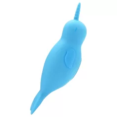   Unihorn Of The Sea - vibrador clitóris recarregável - silicone azul