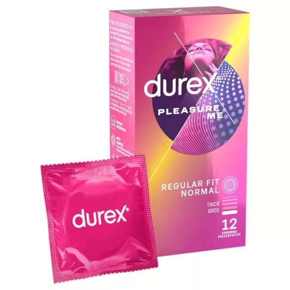 Durex Pleasure Me - preservativo texturizado com pontos e estrias - 12 unidades