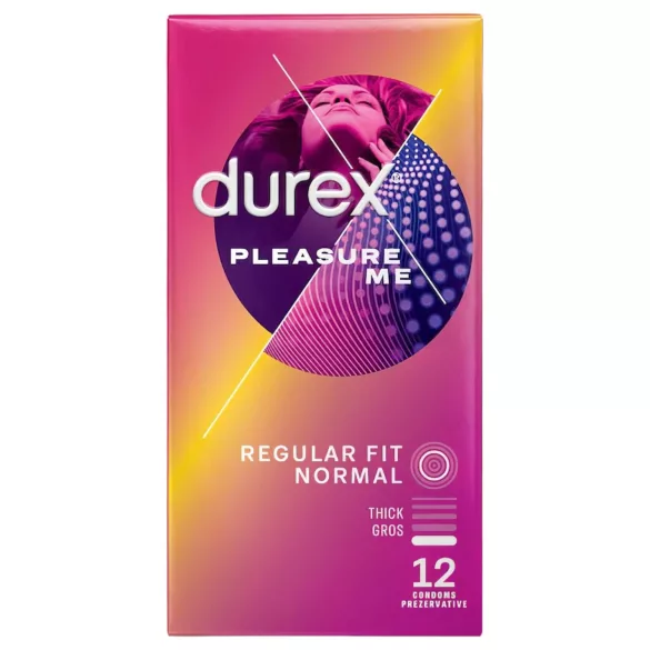Durex Pleasure Me - preservativo texturizado com pontos e estrias - 12 unidades