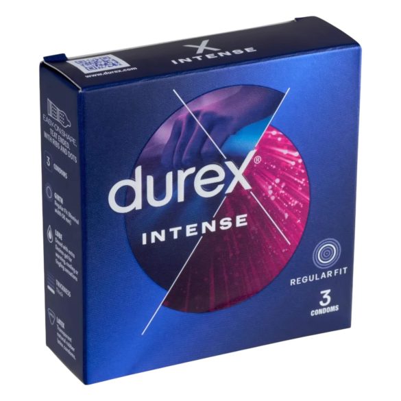 Durex Intense - Preservativos Texturizados e Pontilhados (3 unidades)