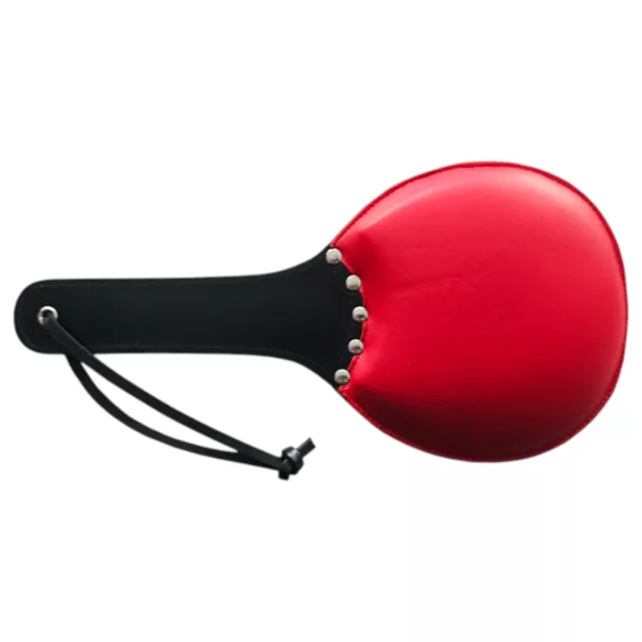 Rouge - palmatória couro legítimo - dupla face rígida e macia - vermelha