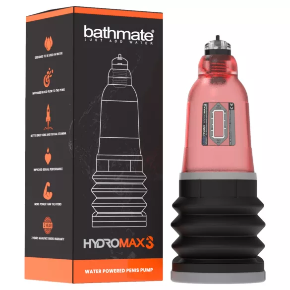 Bathmate Hydromax3 - bomba hidráulica (vermelha)