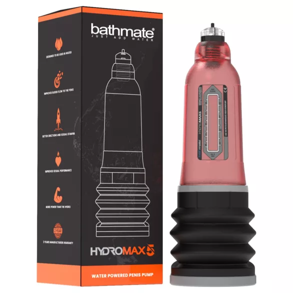 Bathmate Hydromax5 - bomba hidráulica (vermelha)