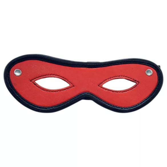 Rouge - máscara para olhos aberta - couro verdadeiro - vermelho