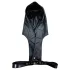Rouge - arnês corporal com capuz - preto