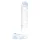 Clarity - dildo de vidro com testículos - transparente