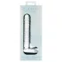 Clarity - dildo de vidro com testículos - transparente