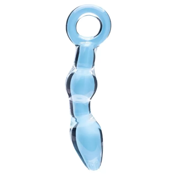 Clarity Utopian Mystique - dildo anal em vidro canelado (transparente)