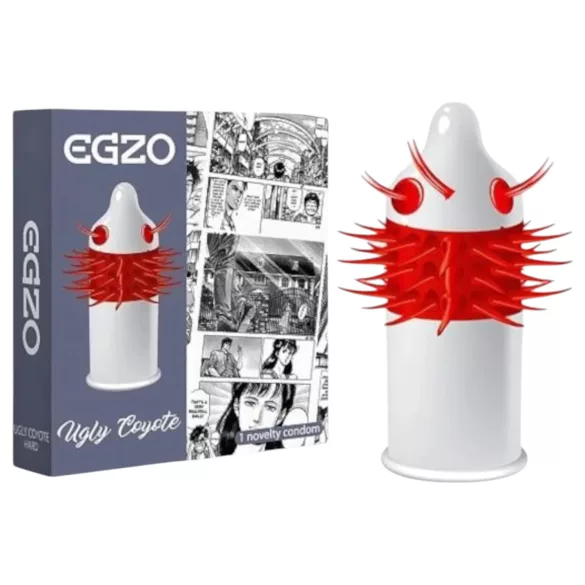 Egzo Ugly Coyote - preservativo com espinhos longos - 1 unidade