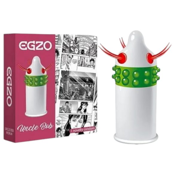 Egzo Uncle Bob – Preservativo Texturizado com Espinhos e Tentáculos (1 unidade)