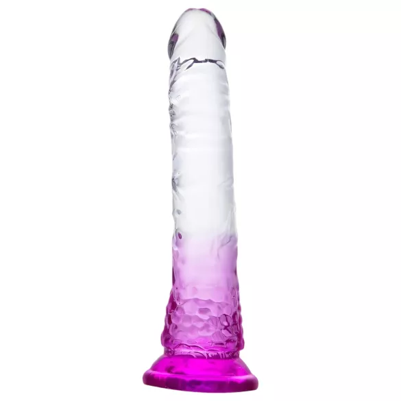 Lonely Lance - dildo com ventosa - silicone lilás transparente