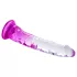 Lonely Lance - dildo com ventosa - silicone lilás transparente