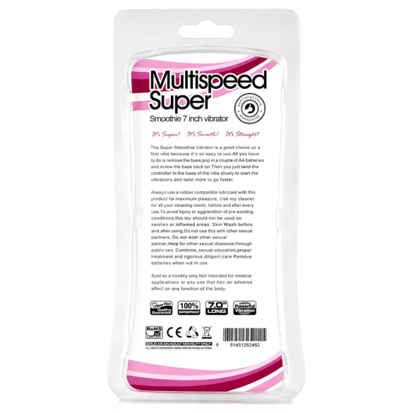 Lonely Multispeed - vibrador tipo varinha (preto)