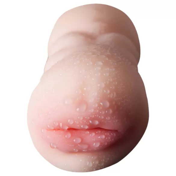 Lonely - masturbador 2 em 1 vagina e boca - silicone cor natural