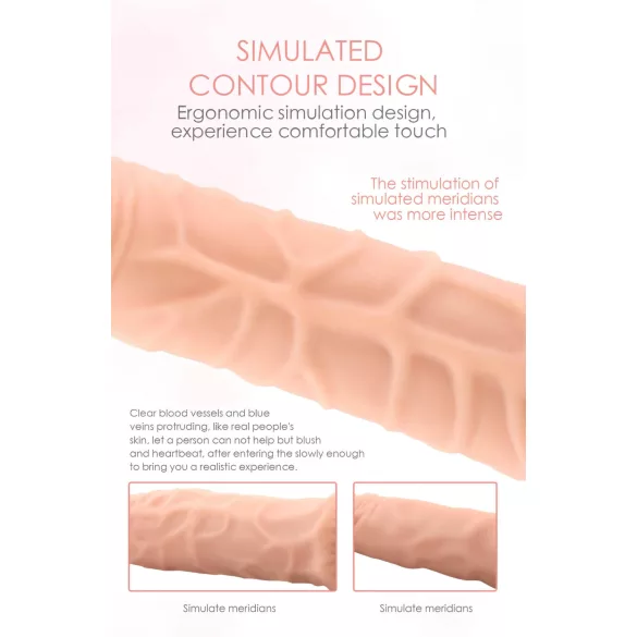 Lonely Max - vibrador realístico - 17cm - cor natural