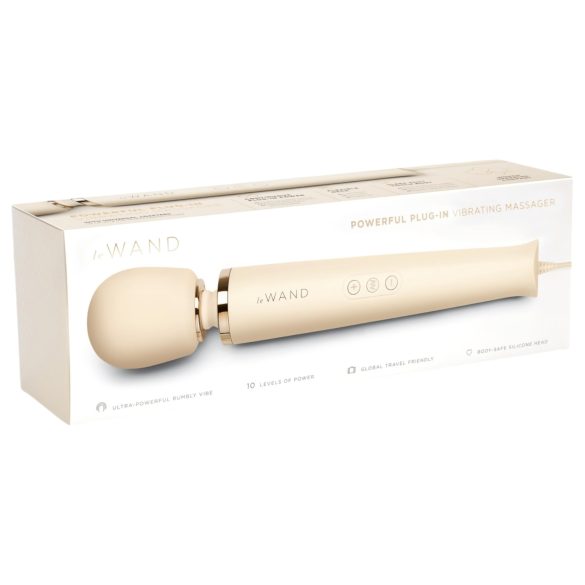 le Wand - exclusivo vibrador massageador com fio (bege)