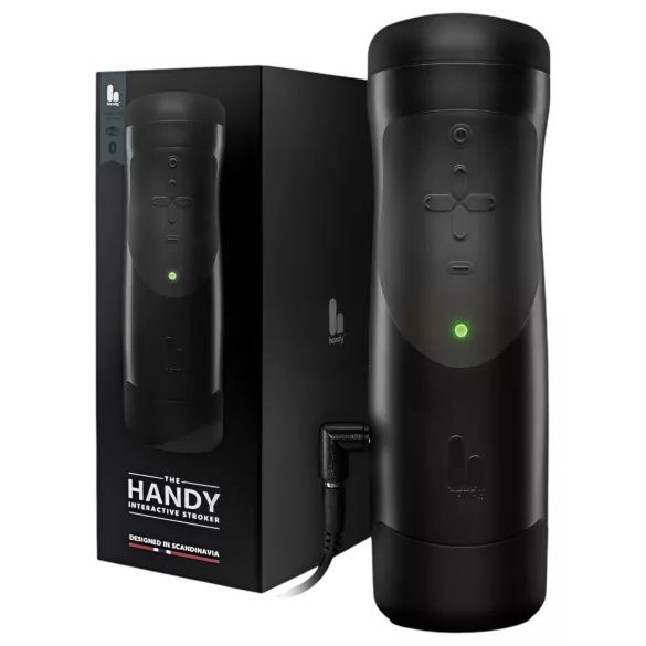 The Handy 1.1 - masturbador masculino inteligente VR - preto, recarregável