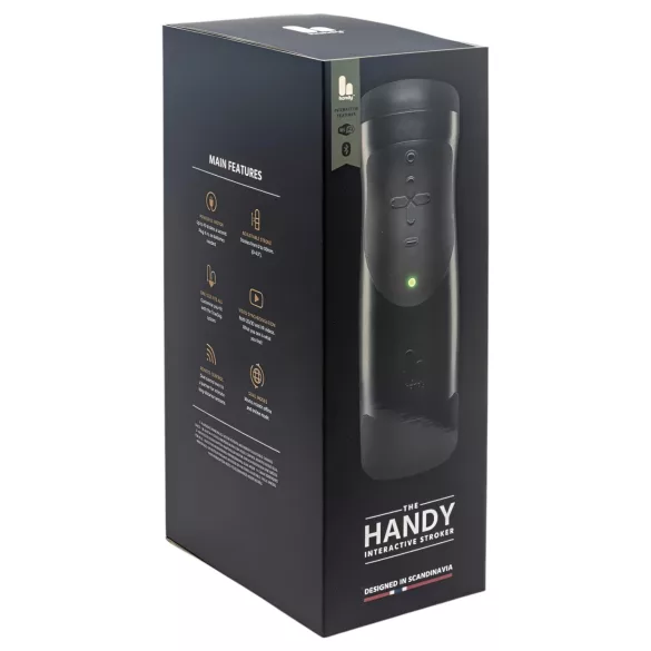 The Handy 1.1 - masturbador masculino inteligente VR - preto, recarregável