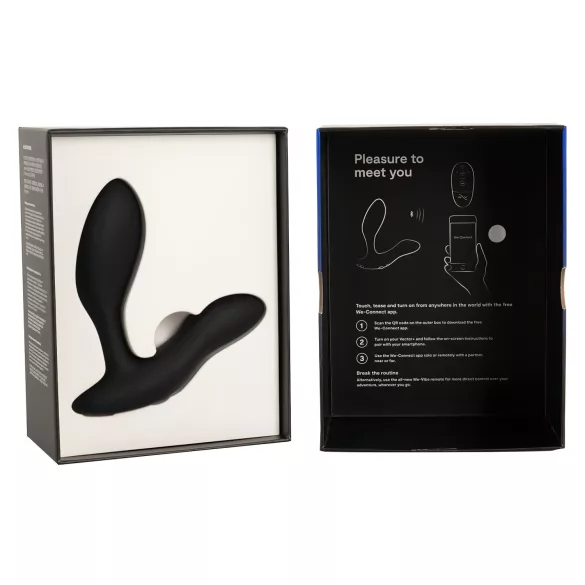 We-Vibe Vector+ - vibrador anal recarregável inteligente - silicone preto