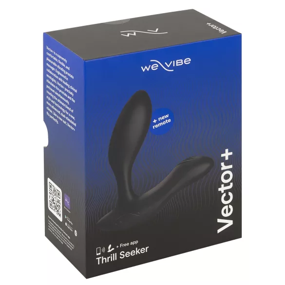 We-Vibe Vector+ - vibrador anal recarregável inteligente - silicone preto
