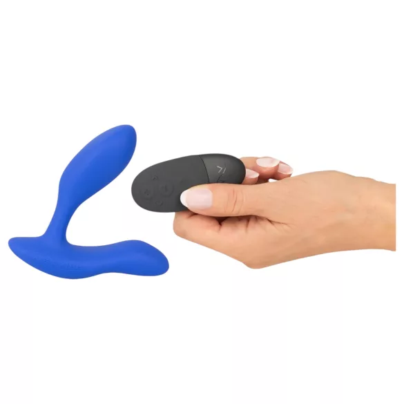 We-Vibe Vector+ - vibrador anal recarregável inteligente - silicone azul