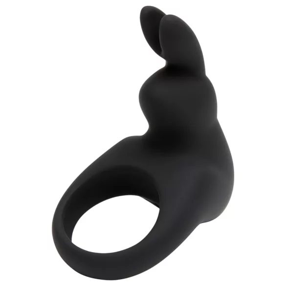 Happyrabbit - anel peniano vibratório recarregável - silicone preto