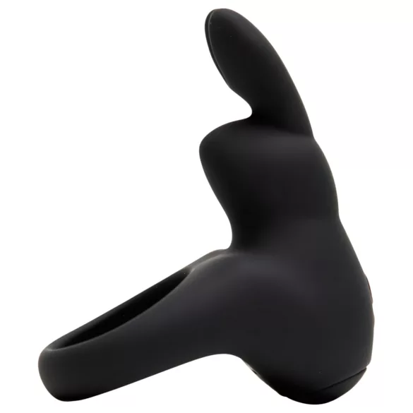 Happyrabbit - anel peniano vibratório recarregável - silicone preto