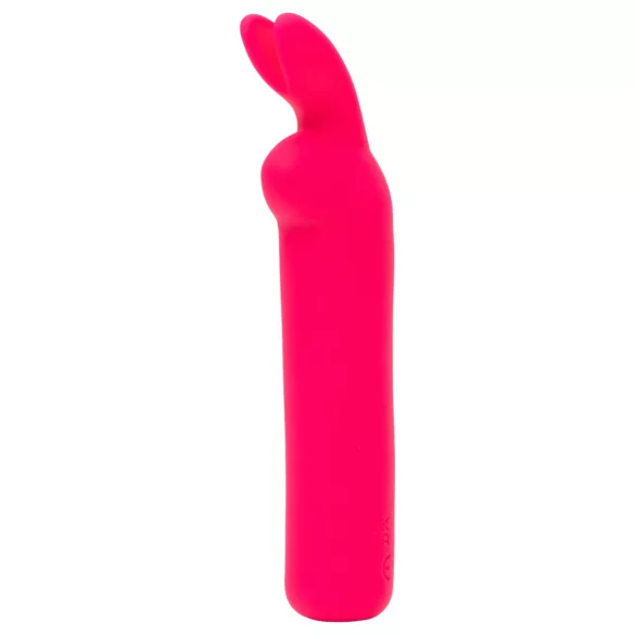 Happyrabbit - mini vibrador bullet recarregável com orelhas de coelho - rosa