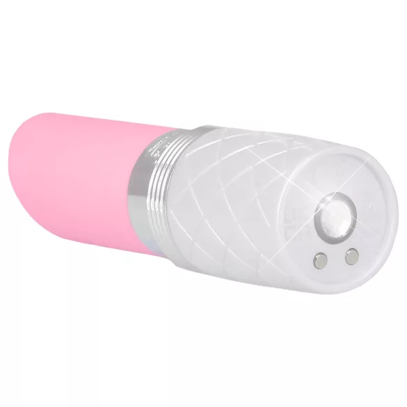 Pillow Talk Lusty - vibrador língua recarregável - silicone rosa
