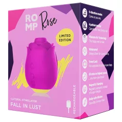 ROMP Rose - sugador de clitóris vibrador - silicone rosa