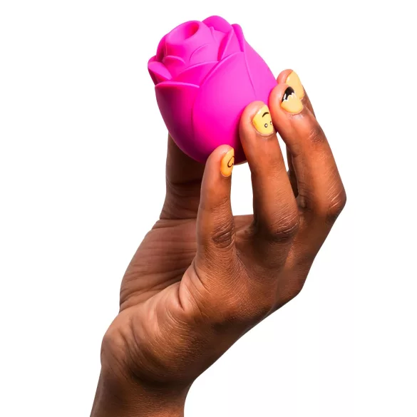 ROMP Rose - sugador de clitóris vibrador - silicone rosa