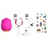 ROMP Rose - sugador de clitóris vibrador - silicone rosa