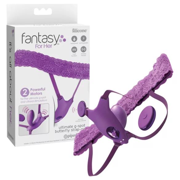 Pipedream Fantasy For Her - vibrador de ponto G embutido e utilizável (roxo)