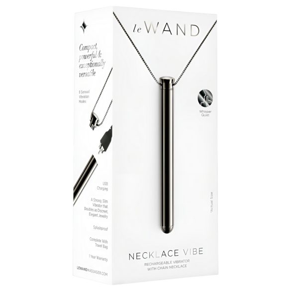 le Wand - vibrador de luxo como colar - (preto)