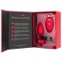 b-vibe coração - vibrador anal com rádio e bateria (vermelho)