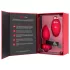 b-vibe heart - vibrador anal recarregável com controle (vermelho)