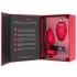 b-vibe heart - vibrador anal recarregável com controle (vermelho)