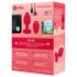 b-vibe coração - vibrador anal com rádio e bateria (vermelho)