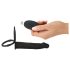 Veludo Preto Double F - vibrador anal strap-on (preto)