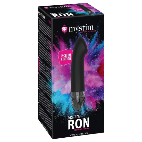 mystim Right on Ron E-Stim - Vibrador de Ponto G Eletro (preto)