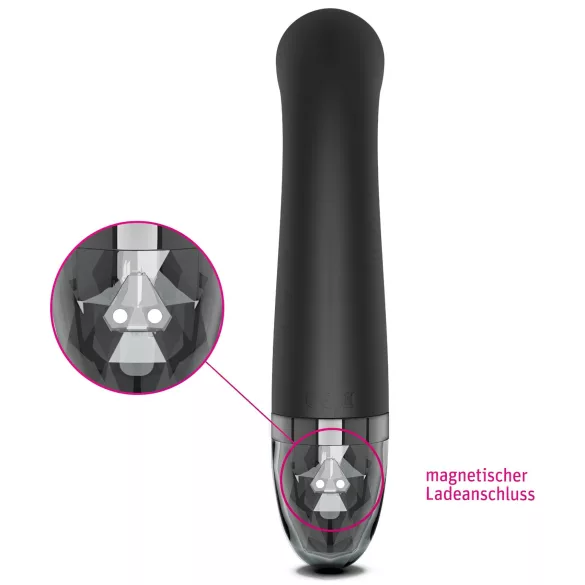 mystim - vibrador eletroestimulador ponto G - recarregável - preto