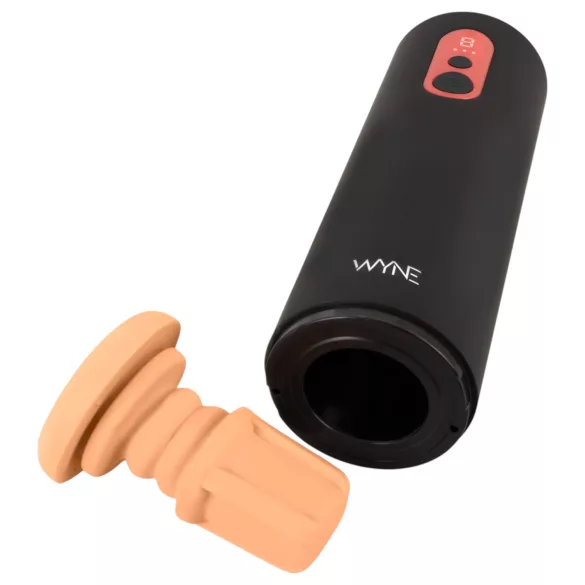 WYNE 08 - masturbador masculino elétrico movimento vertical - preto