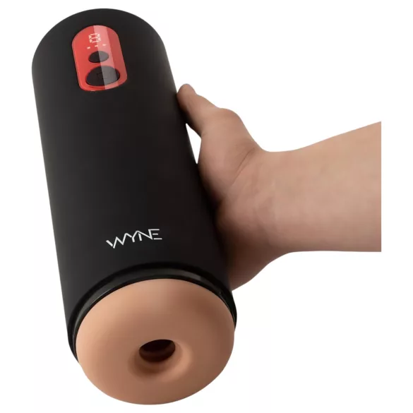 WYNE 08 - masturbador masculino elétrico movimento vertical - preto